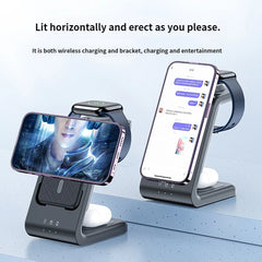 3 in 1 Magnetic Wireless Charger Power Bank  MacSafe Fast Charging