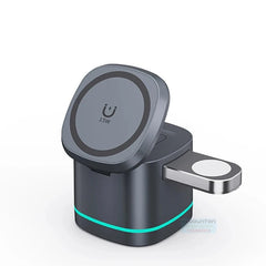 3 in 1 Transparent Magnetic 15W Wireless Charger Charger Stand